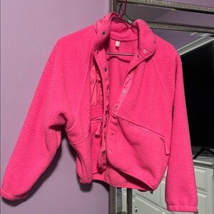 Bright Pink Fleece Jacket